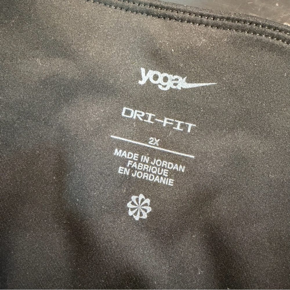 NWT Nike Plus Size 2X ‘Yoga Training Dri-Fit High-Waisted 7/8 Cutout Leggings’ - Picture 5 of 13